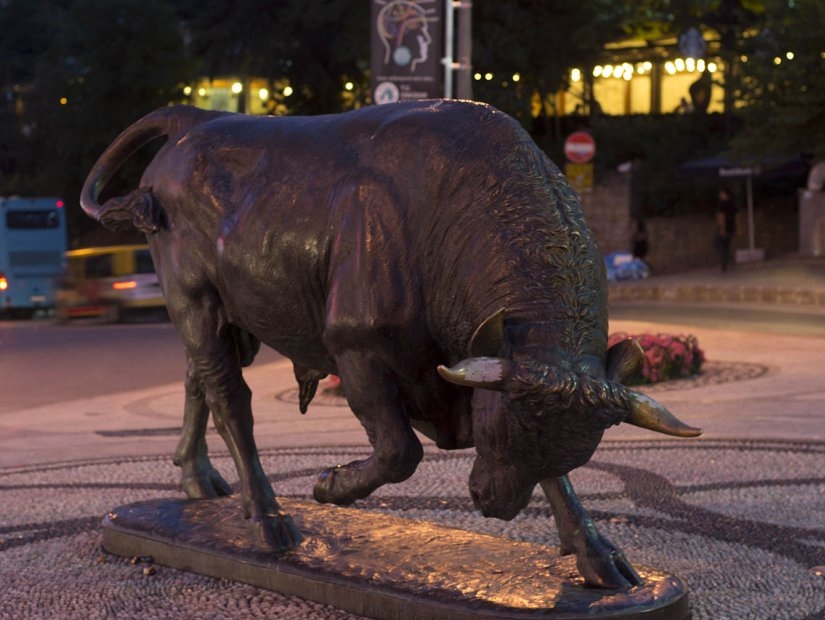 Berühmte Stierstatue von Kadıköy